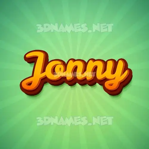 jonny in Green Rays style - 3D name wallpaper jonny in Green Rays style - 3D name wallpaper