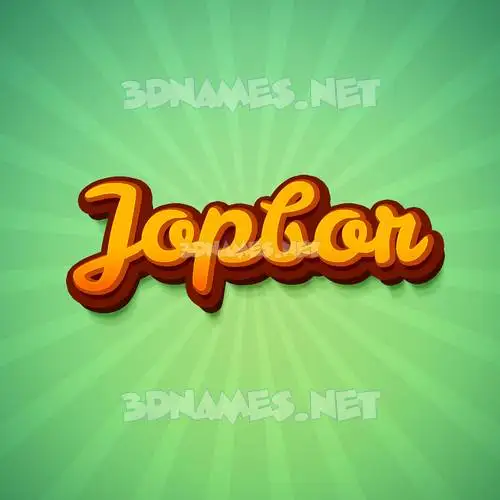 jopbor in Green Rays style - 3D name wallpaper jopbor in Green Rays style - 3D name wallpaper