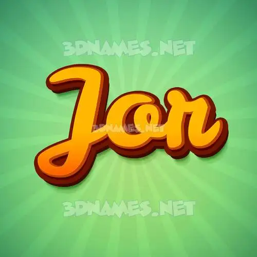jor in Green Rays style - 3D name wallpaper jor in Green Rays style - 3D name wallpaper