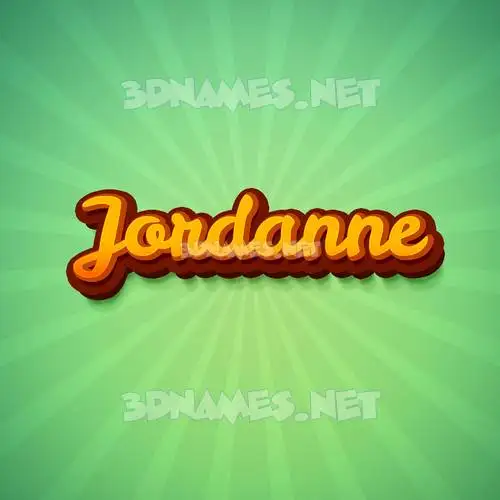 jordanne in Green Rays style - 3D name wallpaper jordanne in Green Rays style - 3D name wallpaper