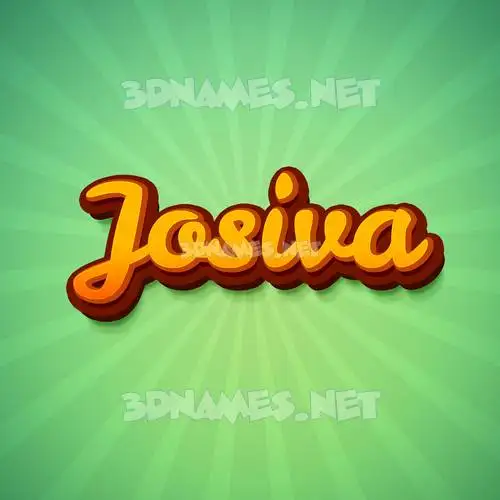 josiva in Green Rays style - 3D name wallpaper josiva in Green Rays style - 3D name wallpaper