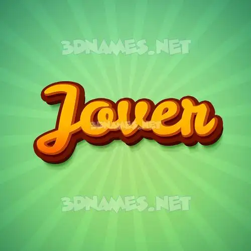 jover in Green Rays style - 3D name wallpaper jover in Green Rays style - 3D name wallpaper