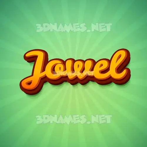 jowel in Green Rays style - 3D name wallpaper jowel in Green Rays style - 3D name wallpaper