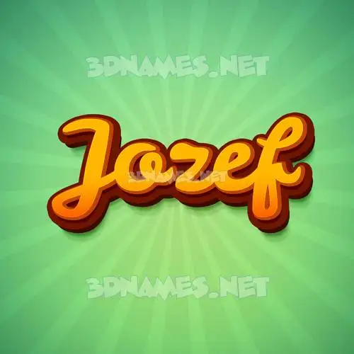 jozef in Green Rays style - 3D name wallpaper