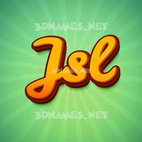 jsl in Green Rays style - 3D name wallpaper jsl in Green Rays style - 3D name wallpaper