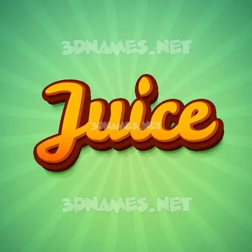 juice in Green Rays style - 3D name wallpaper juice in Green Rays style - 3D name wallpaper