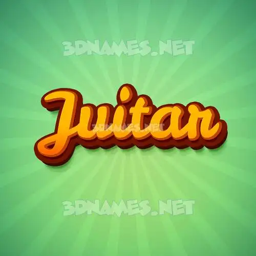 juitar in Green Rays style - 3D name wallpaper juitar in Green Rays style - 3D name wallpaper