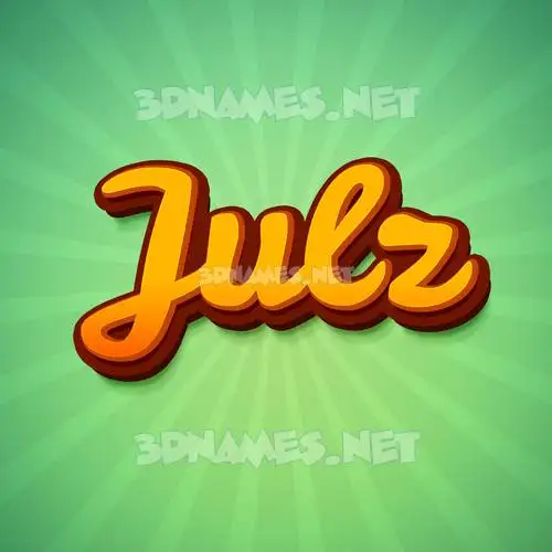 julz in Green Rays style - 3D name wallpaper julz in Green Rays style - 3D name wallpaper