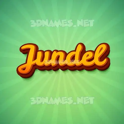 jundel in Green Rays style - 3D name wallpaper jundel in Green Rays style - 3D name wallpaper