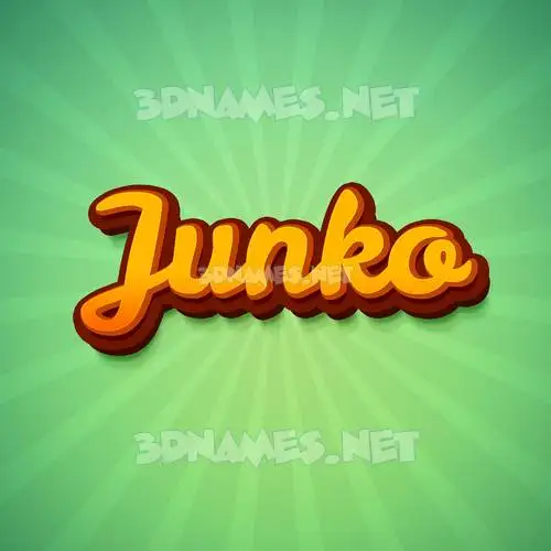 junko in Green Rays style - 3D name wallpaper junko in Green Rays style - 3D name wallpaper