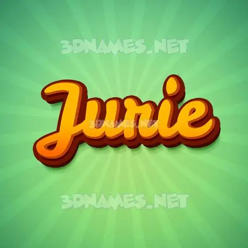 jurie in Green Rays style - 3D name wallpaper jurie in Green Rays style - 3D name wallpaper