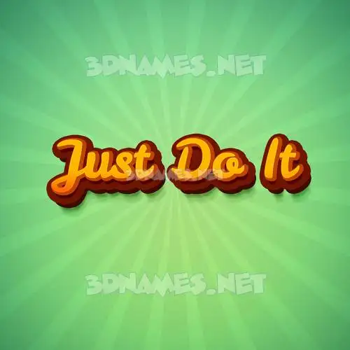 just do it in Green Rays style - 3D name wallpaper just do it in Green Rays style - 3D name wallpaper