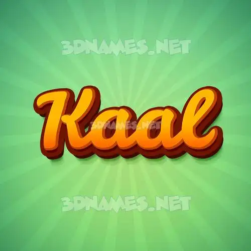 kaal in Green Rays style - 3D name wallpaper kaal in Green Rays style - 3D name wallpaper