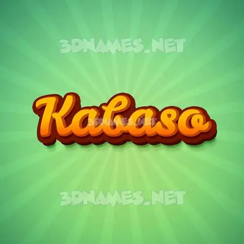 kabaso in Green Rays style - 3D name wallpaper kabaso in Green Rays style - 3D name wallpaper