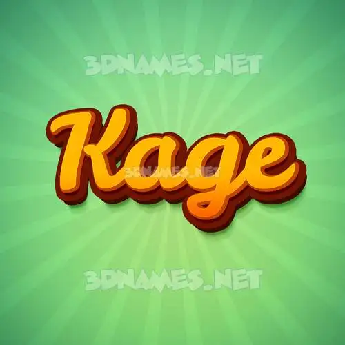 kage in Green Rays style - 3D name wallpaper kage in Green Rays style - 3D name wallpaper