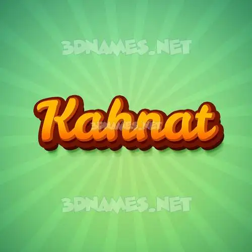 kahnat in Green Rays style - 3D name wallpaper kahnat in Green Rays style - 3D name wallpaper