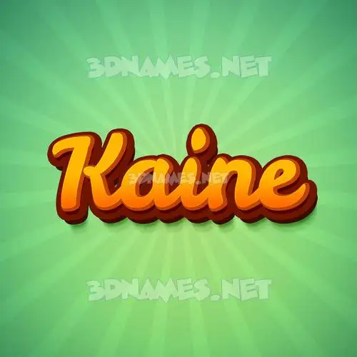 kaine in Green Rays style - 3D name wallpaper kaine in Green Rays style - 3D name wallpaper
