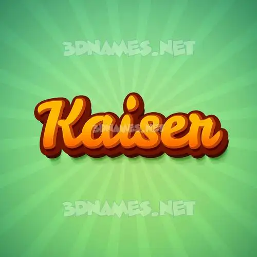 kaiser in Green Rays style - 3D name wallpaper kaiser in Green Rays style - 3D name wallpaper
