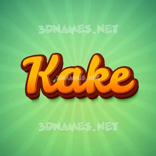 kake in Green Rays style - 3D name wallpaper kake in Green Rays style - 3D name wallpaper