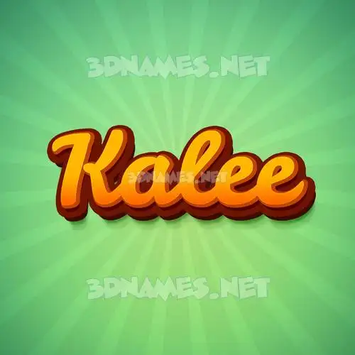 kalee in Green Rays style - 3D name wallpaper kalee in Green Rays style - 3D name wallpaper