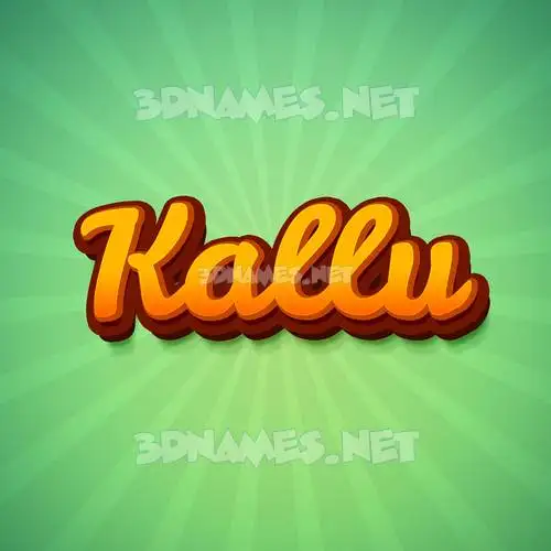 kallu in Green Rays style - 3D name wallpaper kallu in Green Rays style - 3D name wallpaper