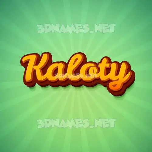 kaloty in Green Rays style - 3D name wallpaper kaloty in Green Rays style - 3D name wallpaper