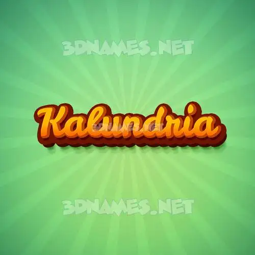 kalundria in Green Rays style - 3D name wallpaper kalundria in Green Rays style - 3D name wallpaper