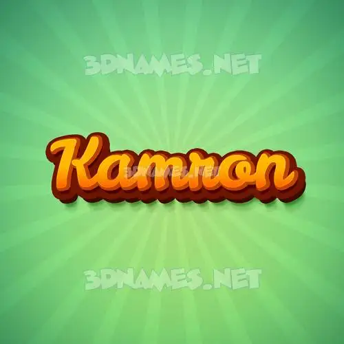 kamron in Green Rays style - 3D name wallpaper kamron in Green Rays style - 3D name wallpaper