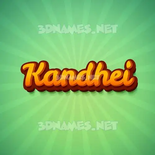 kandhei in Green Rays style - 3D name wallpaper kandhei in Green Rays style - 3D name wallpaper