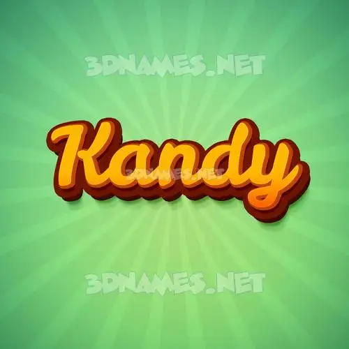 kandy in Green Rays style - 3D name wallpaper kandy in Green Rays style - 3D name wallpaper