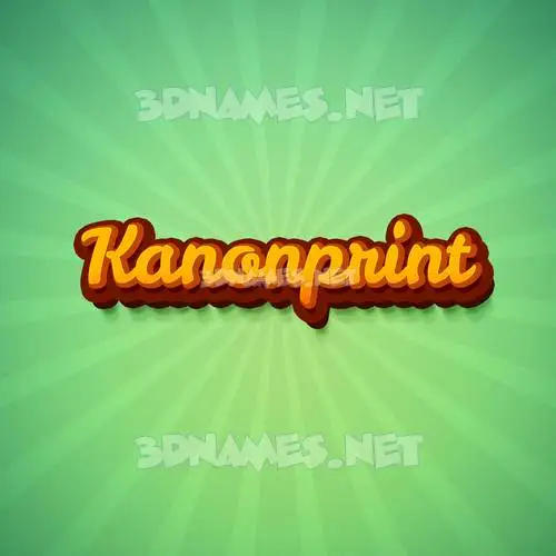 kanonprint in Green Rays style - 3D name wallpaper kanonprint in Green Rays style - 3D name wallpaper