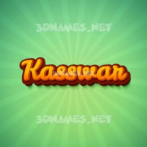 kasswar in Green Rays style - 3D name wallpaper kasswar in Green Rays style - 3D name wallpaper