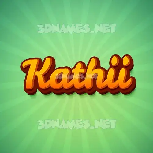 kathii in Green Rays style - 3D name wallpaper kathii in Green Rays style - 3D name wallpaper