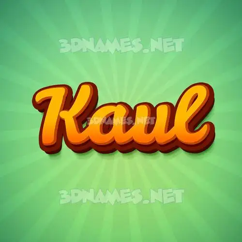 kaul in Green Rays style - 3D name wallpaper kaul in Green Rays style - 3D name wallpaper