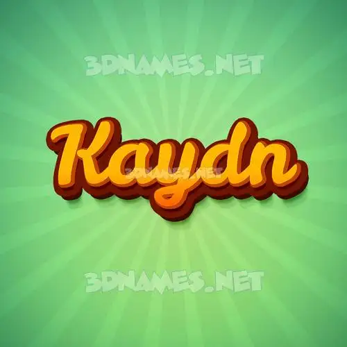 kaydn in Green Rays style - 3D name wallpaper kaydn in Green Rays style - 3D name wallpaper