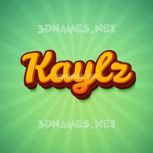kaylz in Green Rays style - 3D name wallpaper kaylz in Green Rays style - 3D name wallpaper