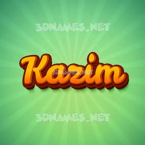 kazim in Green Rays style - 3D name wallpaper kazim in Green Rays style - 3D name wallpaper
