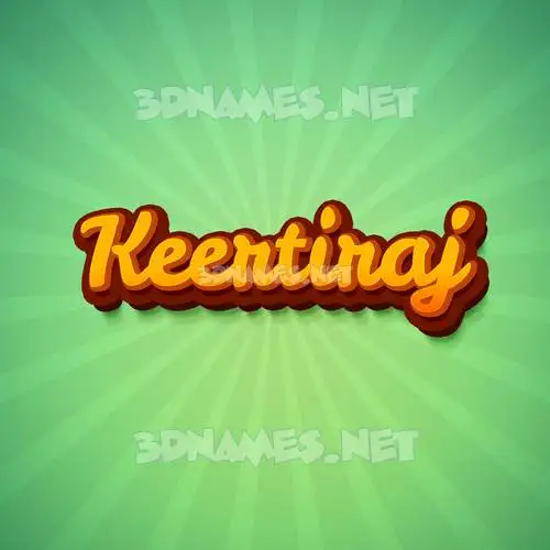 keertiraj in Green Rays style - 3D name wallpaper