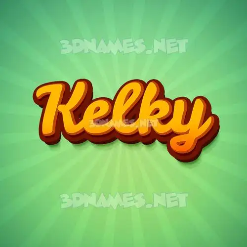 kelky in Green Rays style - 3D name wallpaper kelky in Green Rays style - 3D name wallpaper