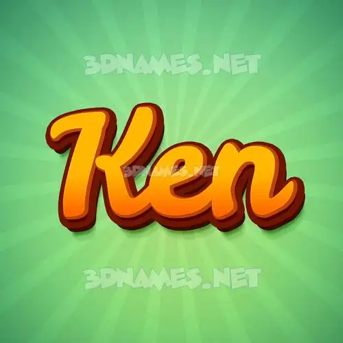 ken in Green Rays style - 3D name wallpaper ken in Green Rays style - 3D name wallpaper