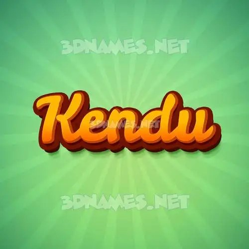 kendu in Green Rays style - 3D name wallpaper kendu in Green Rays style - 3D name wallpaper