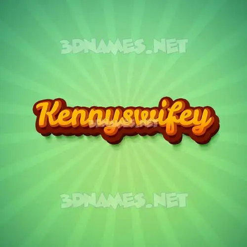 kennyswifey in Green Rays style - 3D name wallpaper kennyswifey in Green Rays style - 3D name wallpaper