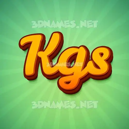 kgs in Green Rays style - 3D name wallpaper kgs in Green Rays style - 3D name wallpaper