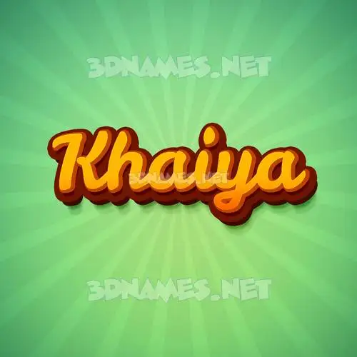 khaiya in Green Rays style - 3D name wallpaper khaiya in Green Rays style - 3D name wallpaper