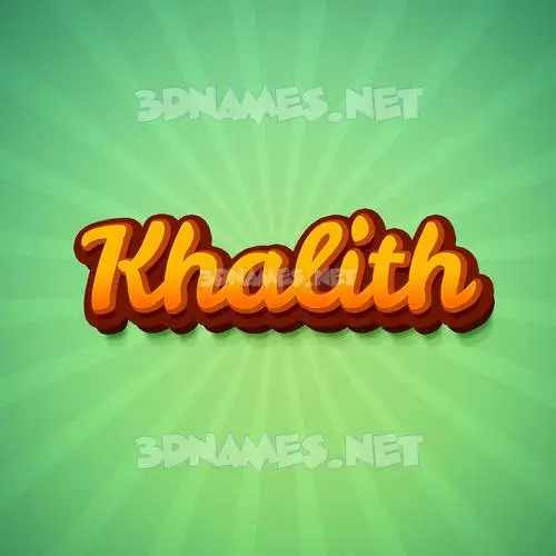 khalith in Green Rays style - 3D name wallpaper khalith in Green Rays style - 3D name wallpaper