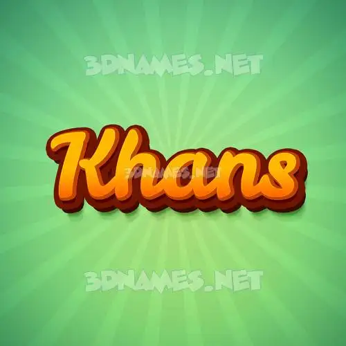 khans in Green Rays style - 3D name wallpaper khans in Green Rays style - 3D name wallpaper