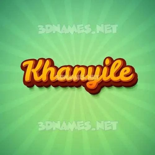 khanyile in Green Rays style - 3D name wallpaper khanyile in Green Rays style - 3D name wallpaper