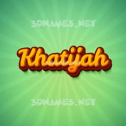 khatijah in Green Rays style - 3D name wallpaper khatijah in Green Rays style - 3D name wallpaper