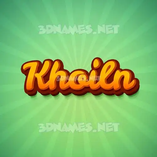 khoiln in Green Rays style - 3D name wallpaper khoiln in Green Rays style - 3D name wallpaper