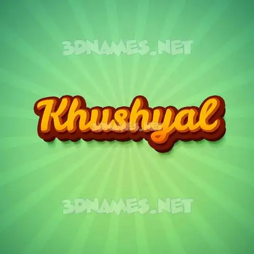 khushyal in Green Rays style - 3D name wallpaper khushyal in Green Rays style - 3D name wallpaper